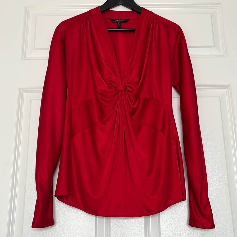 Stunning Red BCBG Maxazria Collection Blouse, Size S